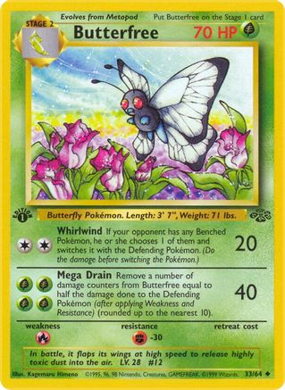 Butterfree 33/64 - 1st Edition