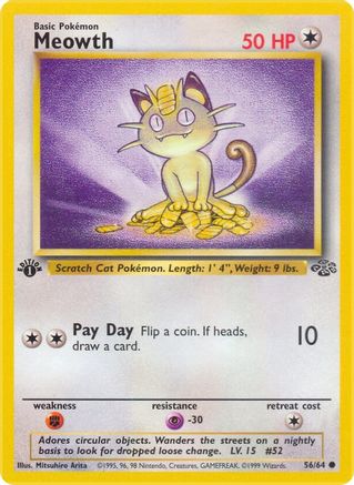 Meowth 56/64 - 1st Edition