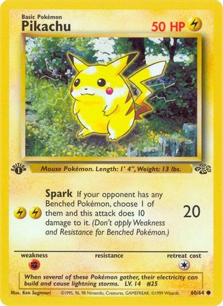 Pikachu 60/64 - 1st Edition