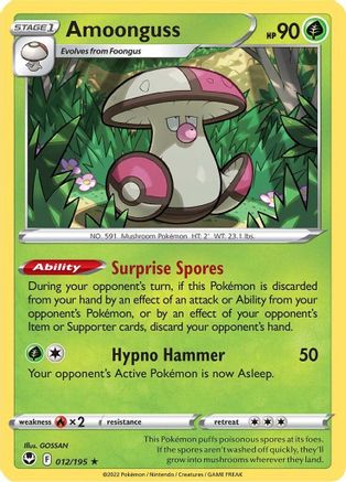 Amoonguss 12/195 - Reverse Holofoil