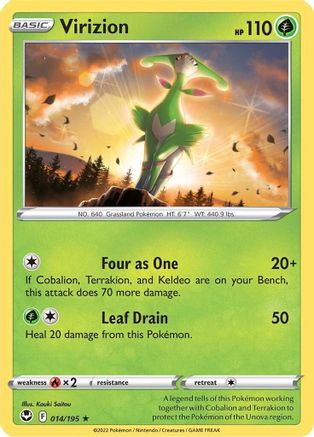 Virizion 14/195 - Reverse Holofoil