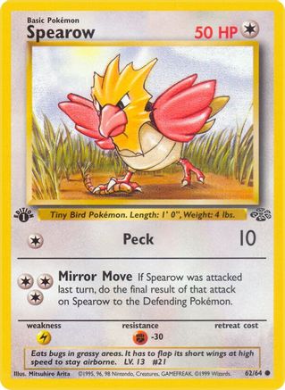 Spearow 62/64 - 1st Edition