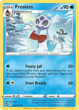 Froslass 43/195 - Reverse Holofoil