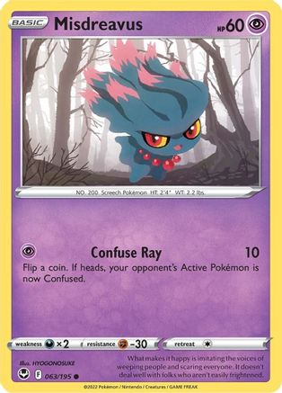 Misdreavus 63/195 - Reverse Holofoil