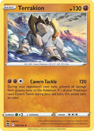 Terrakion 97/195 - Holofoil