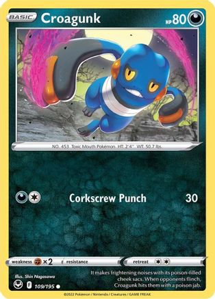 Croagunk 109/195 - Reverse Holofoil