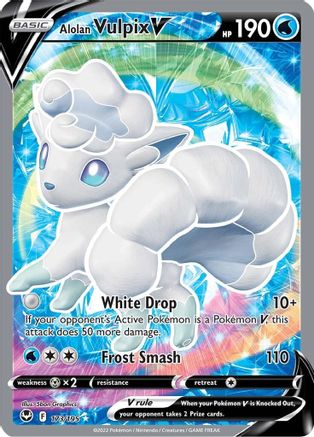 Alolan Vulpix V (Full Art) 173/195 - Holofoil