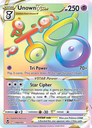 Unown VSTAR (Secret) 199/195 - Holofoil