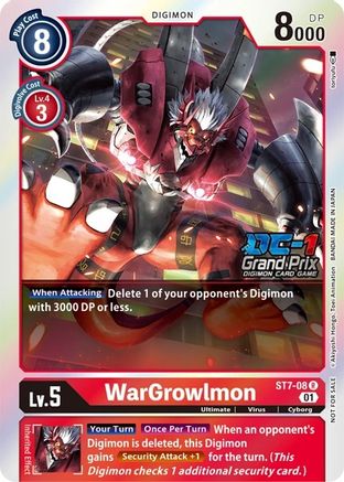 WarGrowlmon (DC-1 2022 Stamped) (ST7-08) - Starter Deck 07: Gallantmon