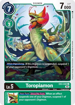 Toropiamon (EX3-042) - Draconic Roar