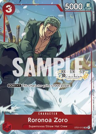 Roronoa Zoro - ST01-013 (Treasure Cup) (ST01-013) - One Piece Promotion Cards Foil