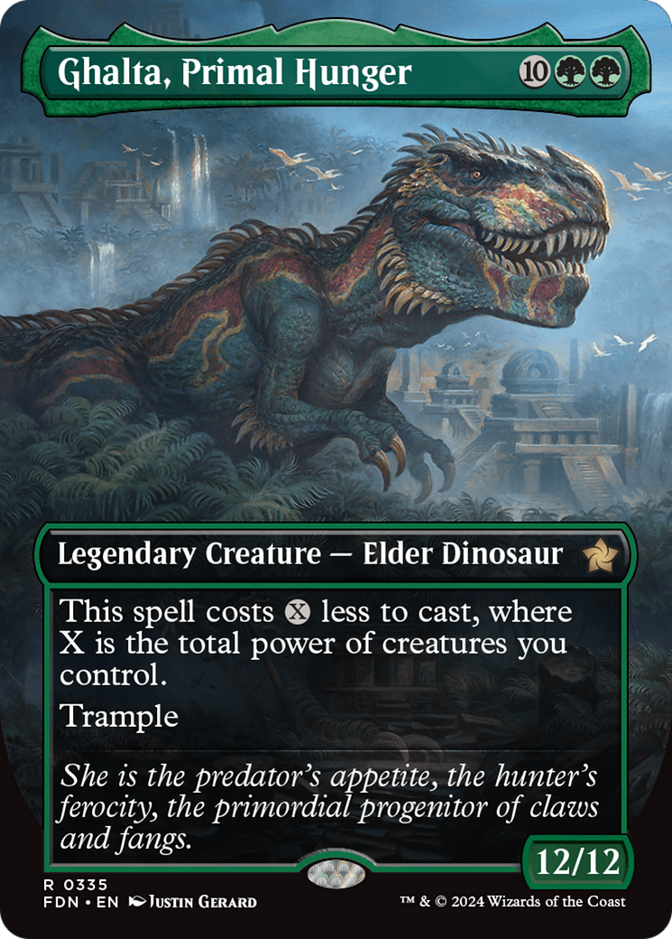 Ghalta, Primal Hunger (FDN-335) -  (Borderless) Foil