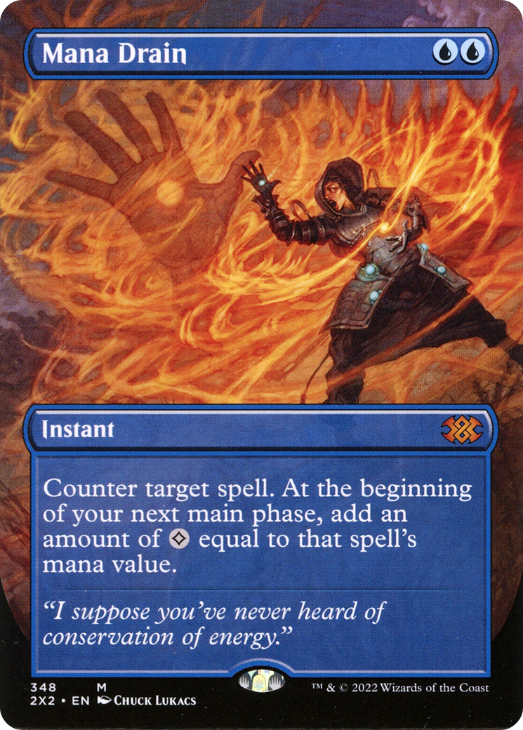 Mana Drain (2X2-348) -  (Borderless) Foil