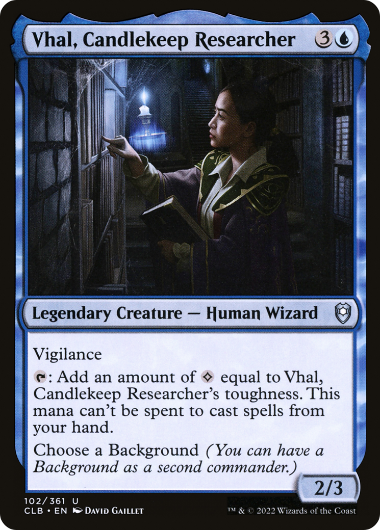 Vhal, Candlekeep Researcher (CLB-102) -