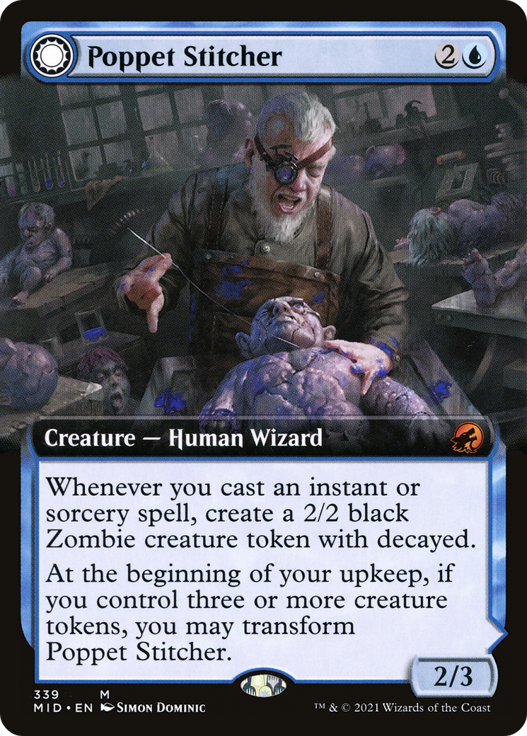 Poppet Stitcher // Poppet Factory (MID-339) - : (Extended Art, Double Faced Transform) Foil