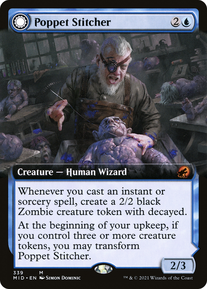 Poppet Stitcher // Poppet Factory (MID-339) - : (Extended Art, Double Faced Transform) Foil