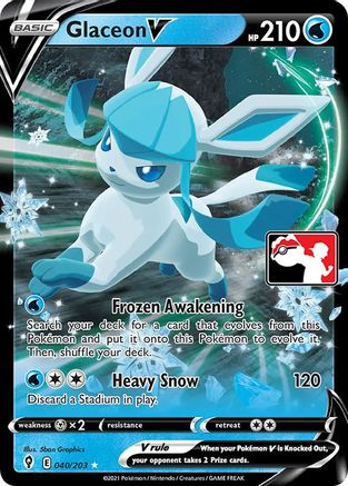 Glaceon V 40 - Holofoil