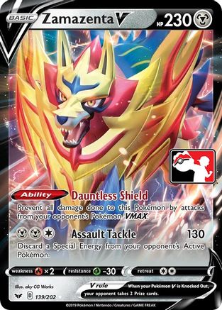 Zamazenta V - 139/202 139 - Holofoil