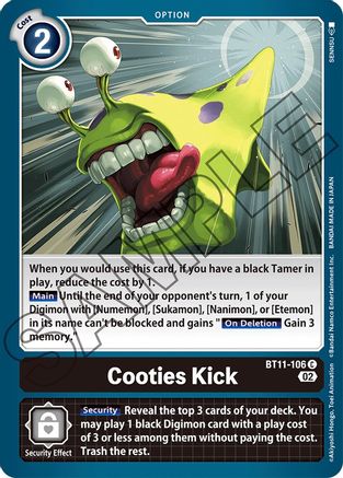 Cooties Kick (BT11-106) - Dimensional Phase Foil