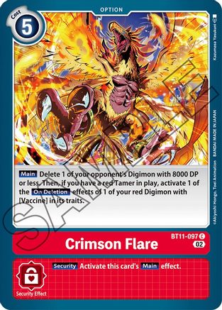 Crimson Flare (BT11-097) - Dimensional Phase Foil