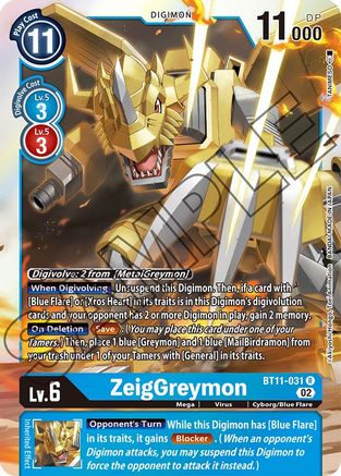 ZeigGreymon (BT11-031) - Dimensional Phase Foil