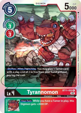 Tyrannomon (BT11-052) - Dimensional Phase Foil