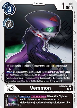 Vemmon (BT11-061) - Dimensional Phase