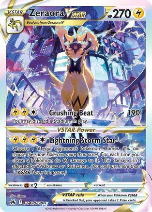 Zeraora VSTAR GG43/70 - Holofoil