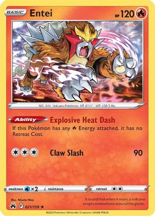 Entei 21/159 - Reverse Holofoil