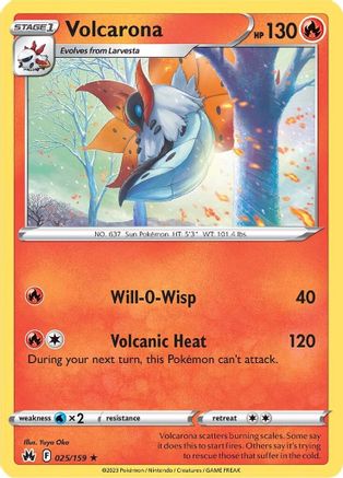 Volcarona 25/159 - Reverse Holofoil