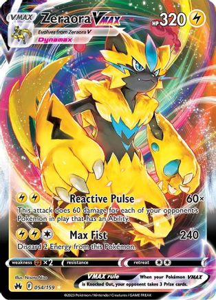 Zeraora VMAX 54/159 - Holofoil