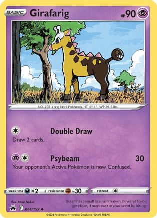 Girafarig 61/159 - Reverse Holofoil