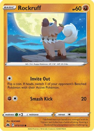 Rockruff 73/159 - Reverse Holofoil