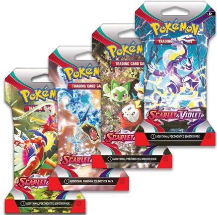 Scarlet & Violet Sleeved Booster Pack Art Bundle [Set of 4] -