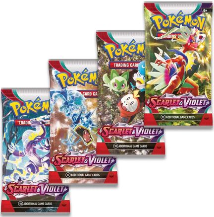 Scarlet & Violet Booster Pack Art Bundle [Set of 4] -