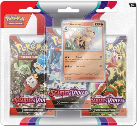 Scarlet & Violet 3 Pack Blister [Arcanine] -