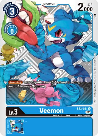 Veemon - BT3-021 (Winner Pack Dimensional Phase) (BT3-021) - Release Special Booster 1.5