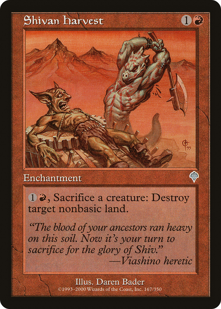 Shivan Harvest (INV-167) -  Foil