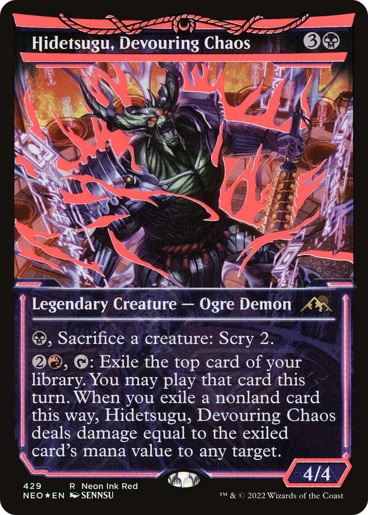 Hidetsugu, Devouring Chaos (NEO-429) - : (Showcase) Foil