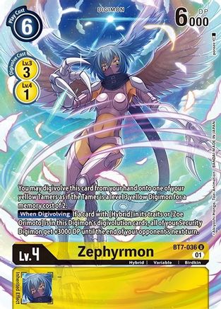 Zephyrmon (Alternate Art) (BT7-036) - Dimensional Phase Foil