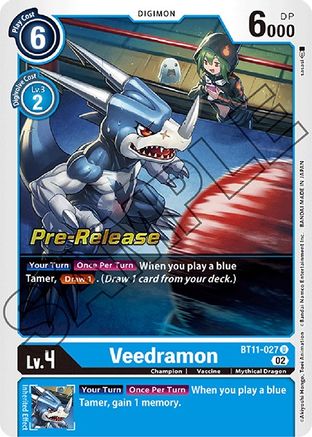 Veedramon (BT11-027) - Dimensional Phase Pre-Release Cards Foil