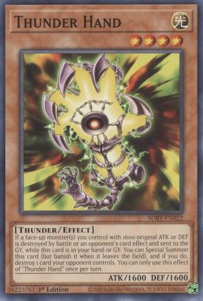 Thunder Hand (SDBT-EN022) - Structure Deck: Beware of Traptrix 1st Edition