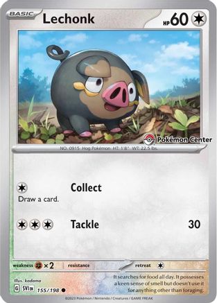 Lechonk (Pokemon Center Exclusive) 155 - Holofoil