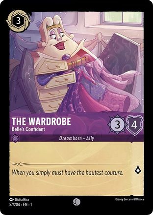 The Wardrobe - Belle's Confidant (57/204) - The First Chapter Cold Foil