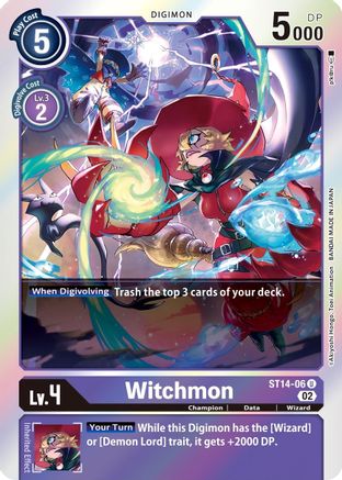 Witchmon (ST14-06) - Starter Deck 14: Beelzemon Advanced Deck Set Foil