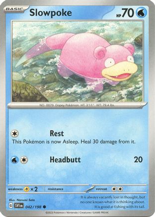 Slowpoke - 042/198 42 - Reverse Holofoil