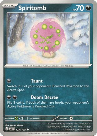 Spiritomb 129 - Reverse Holofoil