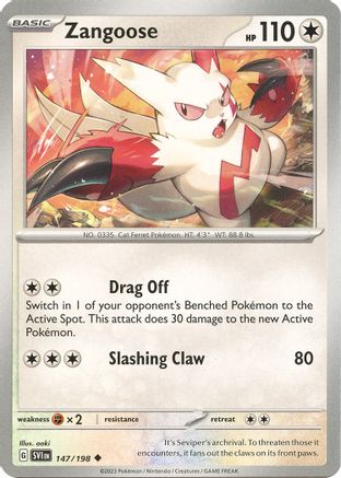 Zangoose - 147/198 147 - Reverse Holofoil