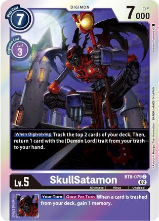 SkullSatamon (Alternate Art) (BT8-079) - Starter Deck 14: Beelzemon Advanced Deck Set Foil