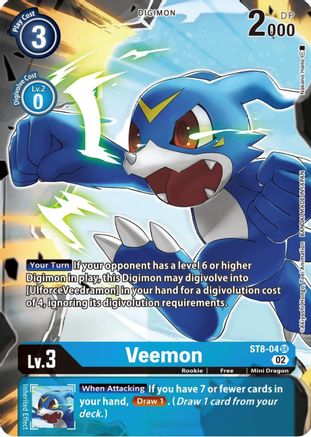 Veemon (Alternate Art) (ST8-04) - Starter Deck 14: Beelzemon Advanced Deck Set Foil